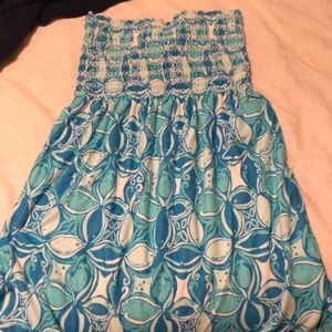 Smocked swim cover up